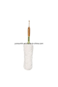 White Microfiber Duster with Short Handle